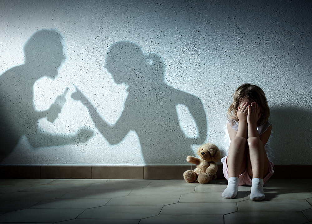 Child experiencing trauma as parents fight before trauma counseling with Empower Counseling Birmingham Alabama