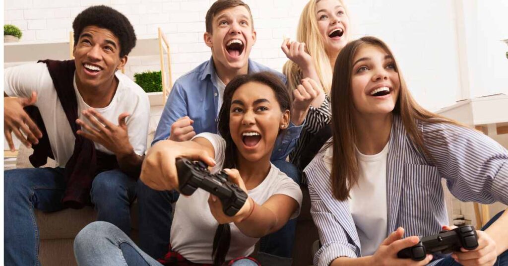 Teens playing video games/ Teen therapy in Birmingham/ Empower Counseling