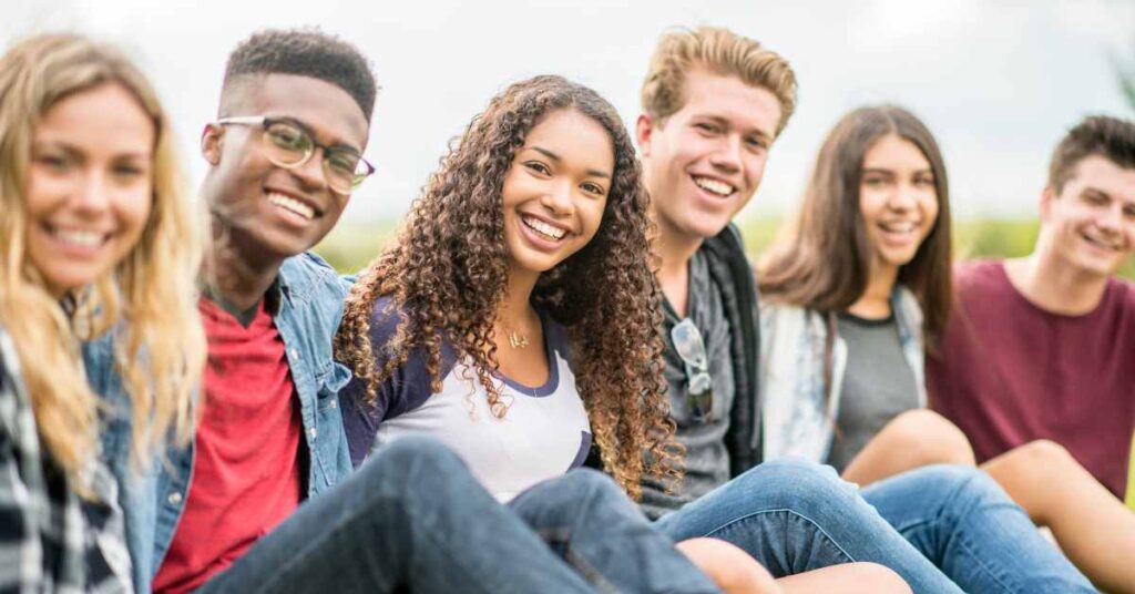 Happy teens smiling/ teen therapy Birmingham Al/ Empower Counseling