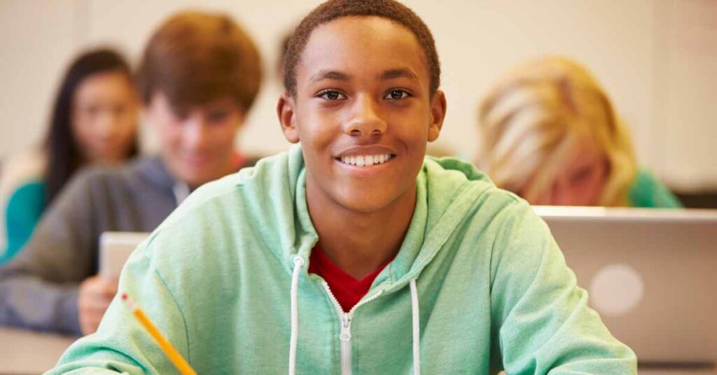 a male middle school student in class/ counseling for middle school students/ empower counseling Birmingham