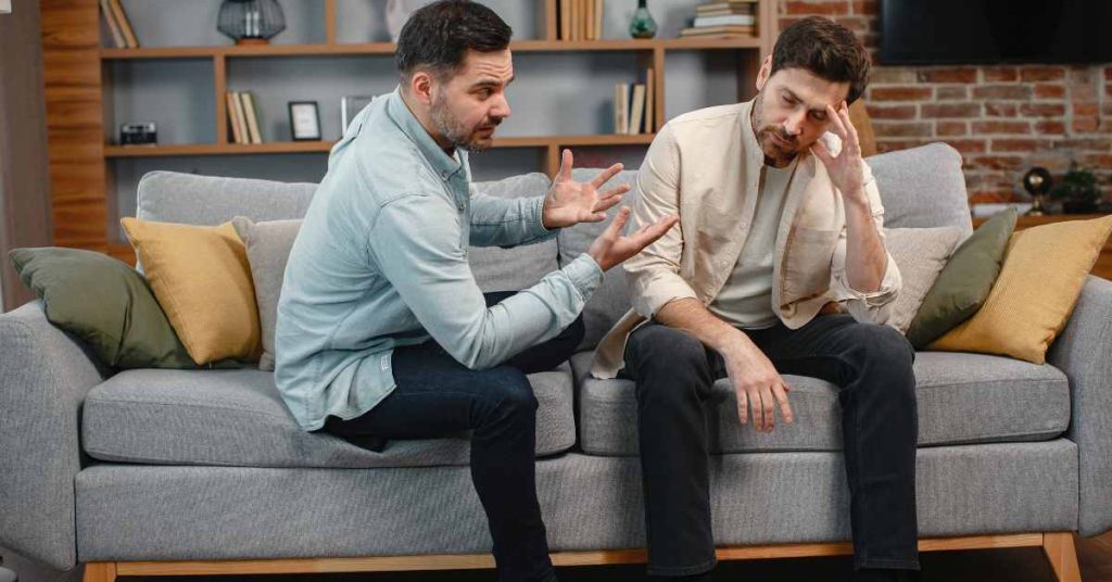 a couple arguing/ premarital counseling/ Birmingham Al/ Empower Counseling/ 35223