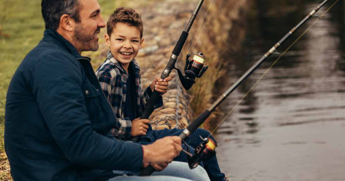a lawyer fishing with son/ ACT for lawyers/ Therapy for lawyers/ Empower Counseling/ Birmingham/ 35223